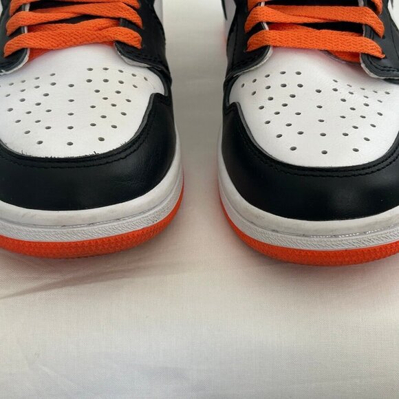 Air Jordan 1 Retro High OG Electro Orange Black White Leather Sneakers Size 8 main image 7